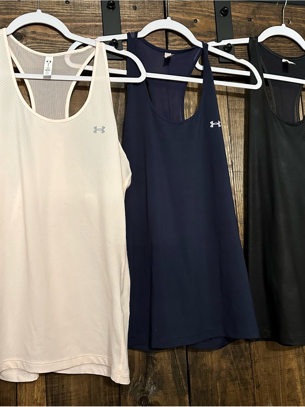 Under Armour Women’s Racerback Tank Top - Light Pink, Navy & Black (3-Pack) - Picture 4 of 8